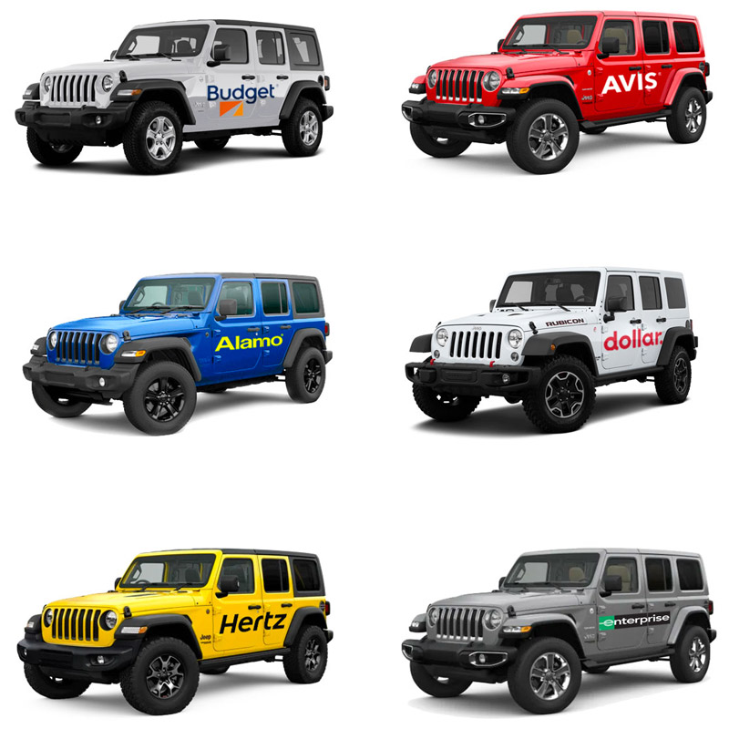 Nationwide Jeep Rental Companies - Rental Jeeps